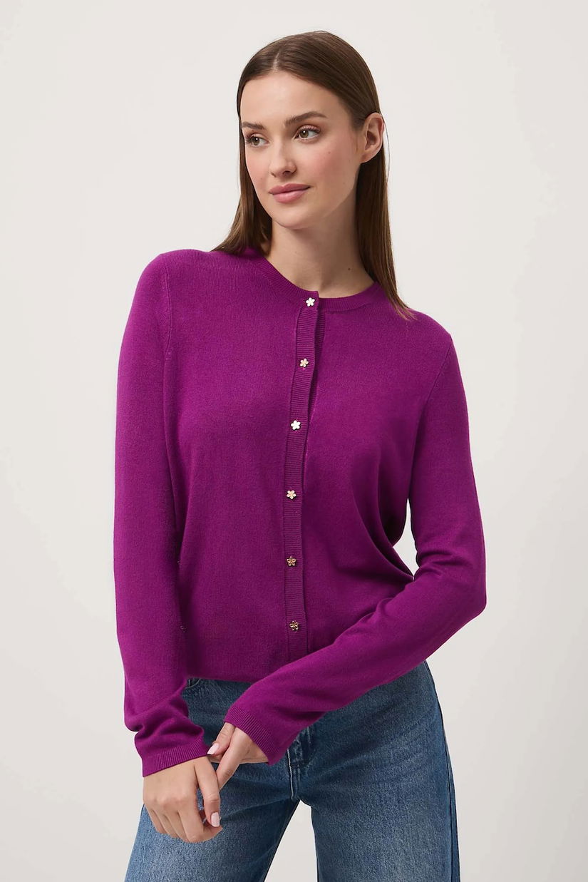 Medicine cardigan culoarea violet, light
