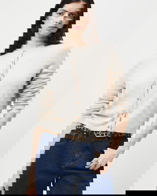 Medicine cardigan culoarea bej, light