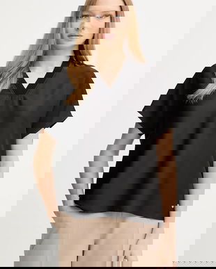 Joseph Ribkoff bluză culoarea negru, uni, 253921