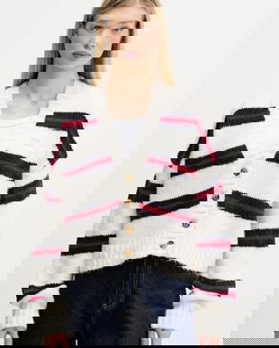 Tommy Jeans cardigan din amestec de lână culoarea bej, DW0DW21678