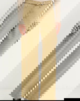 Levi's pantaloni BAGGY DAD CARGO culoarea verde, lat, medium waist, 003IN.0005