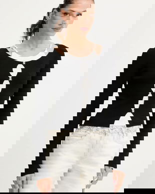 Miss Sixty pulover din amestec de mătase culoarea negru, light, 6S2RJ22900