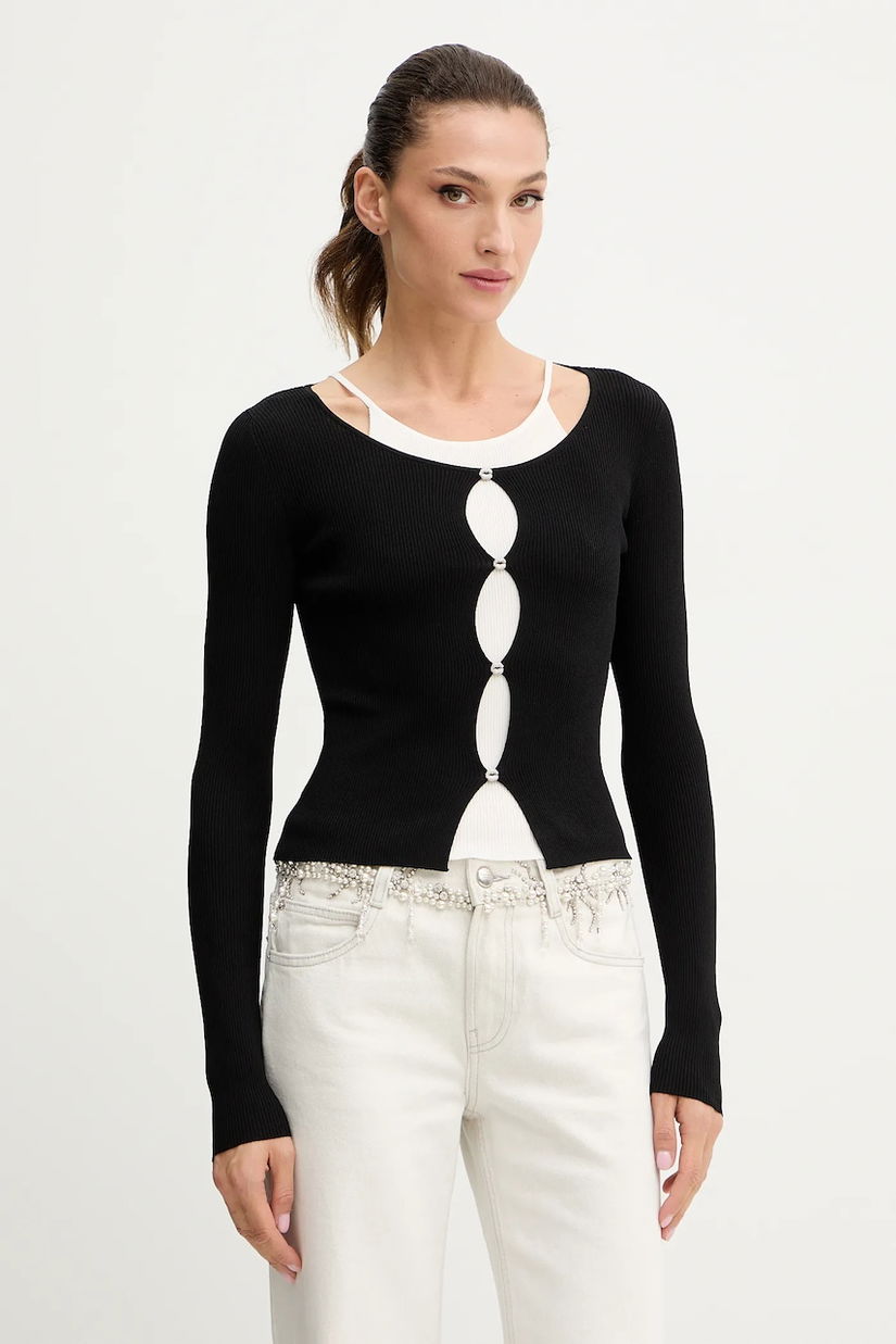 Miss Sixty pulover din amestec de mătase culoarea negru, light, 6S2RJ22900