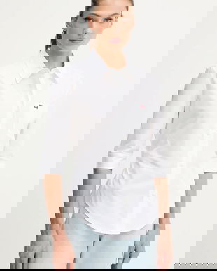 Miss Sixty cămașă din bumbac culoarea alb, cu guler clasic, regular, 6S3XJ42300