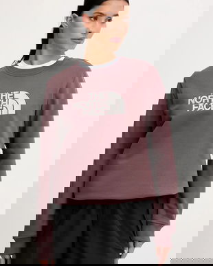 The North Face bluză Drew Peak culoarea bordo, uni, NF0A89EFFAI1