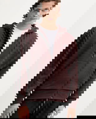 adidas bluză 3S culoarea maro, cu glugă, uni, JX0697