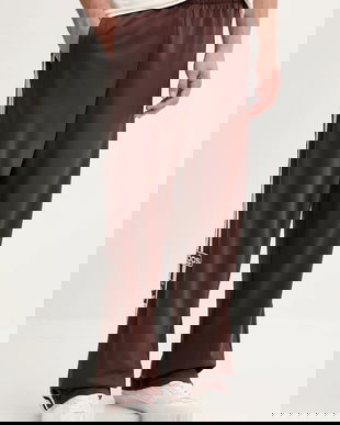 adidas Originals pantaloni de trening Adibreak culoarea maro, cu imprimeu, KD6658