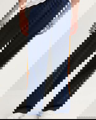 adidas Originals pantaloni de trening Adibreak culoarea bleumarin, cu imprimeu, KD6663