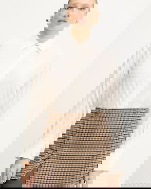 BOSS cămașă de mătase culoarea bej, cu guler clasic, relaxed, 50551961