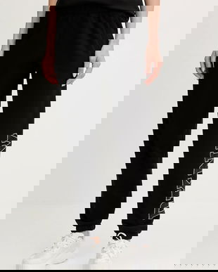 Dkny pantaloni de trening culoarea negru, cu imprimeu, DP5P3737