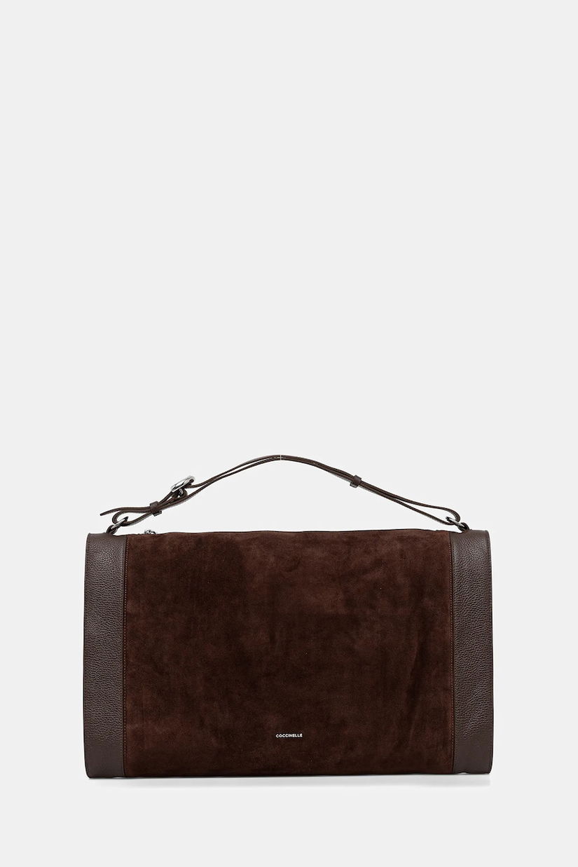 Coccinelle poșetă de piele ELINOR culoarea maro, E1.TL6.12.01.01