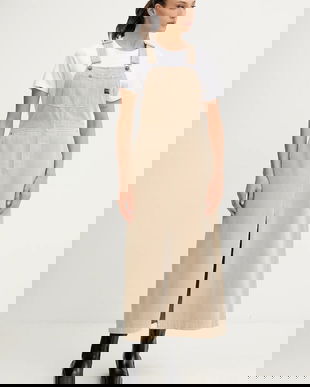 G-Star rochie jeans culoarea bej, maxi, drept, D26965.E078