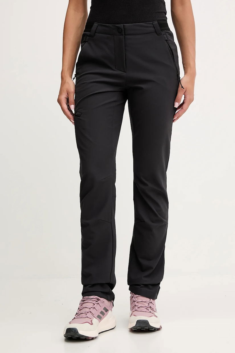 Jack Wolfskin pantaloni de exterior GEIGELSTEIN culoarea negru, 1507731