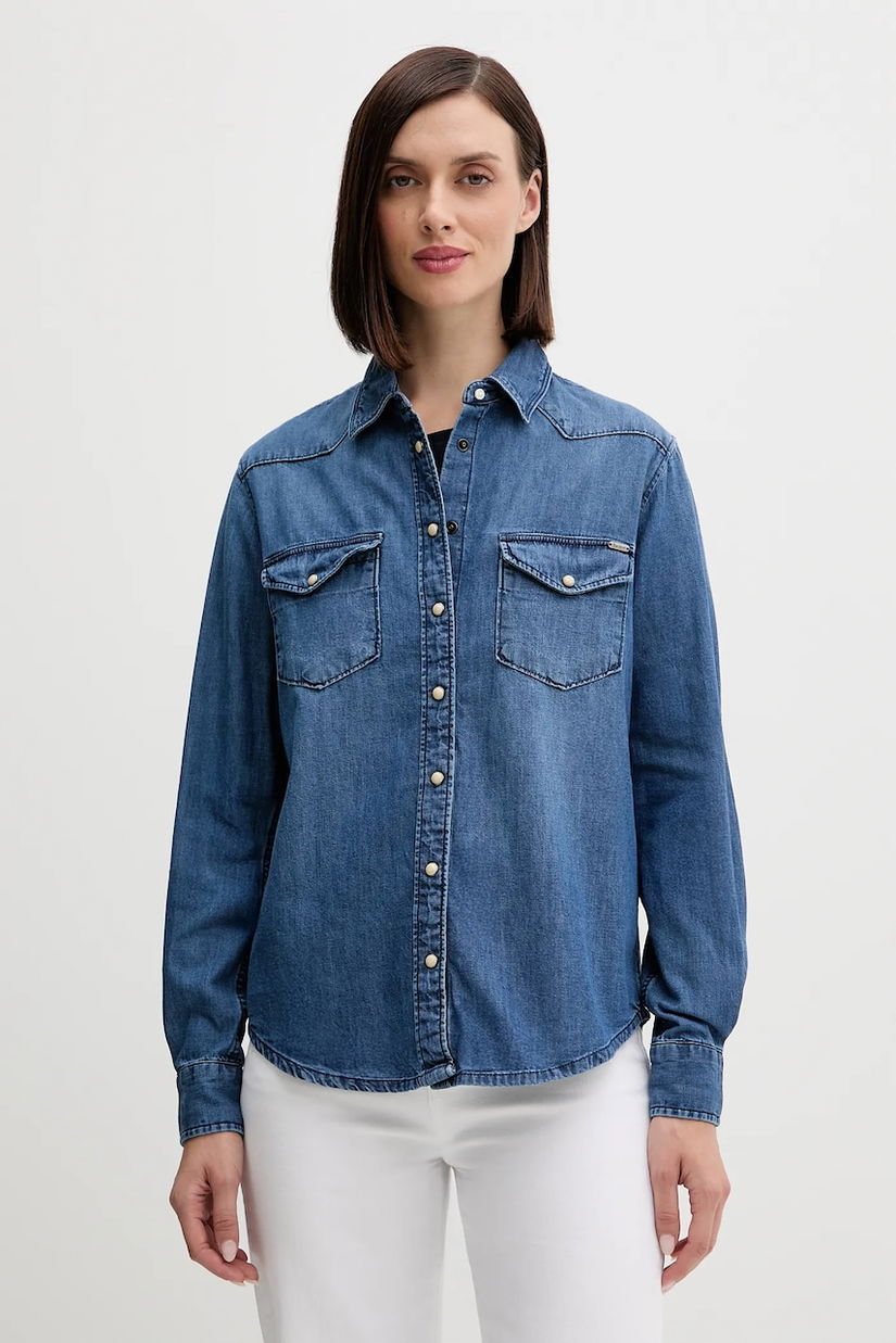 Pepe Jeans cămașă jeans cu guler clasic, regular, PL3051234A5