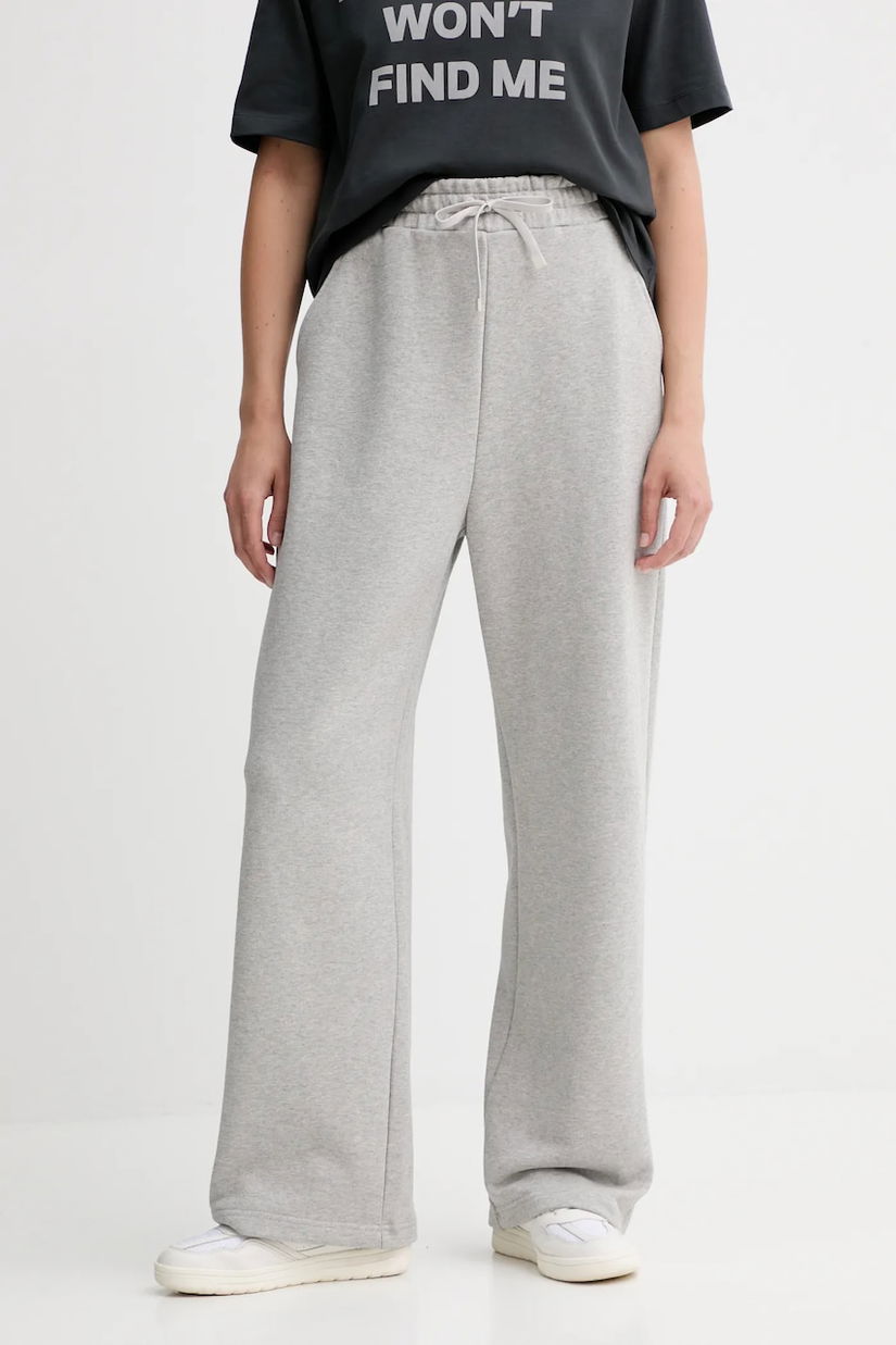 MAX&Co. pantaloni de trening din bumbac culoarea gri, uni, 2528786012200