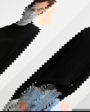 Karl Lagerfeld Jeans pulover de bumbac culoarea negru, light, A4M18033