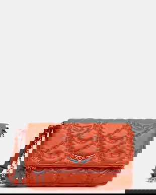 ZADIG&VOLTAIRE poșetă de piele culoarea portocaliu, LWBA04058