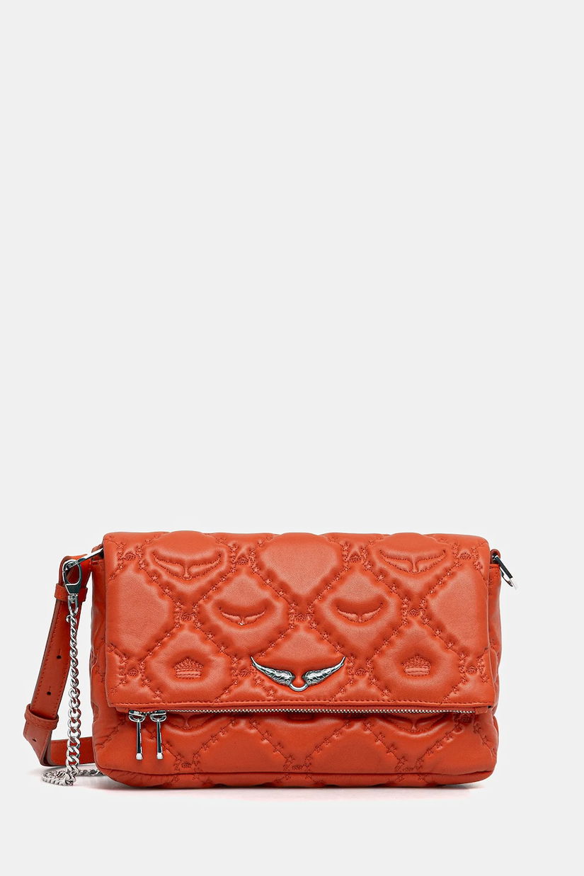 ZADIG&VOLTAIRE poșetă de piele culoarea portocaliu, LWBA04058