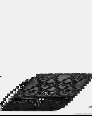 ZADIG&VOLTAIRE poșetă de piele culoarea negru, LWBA04058