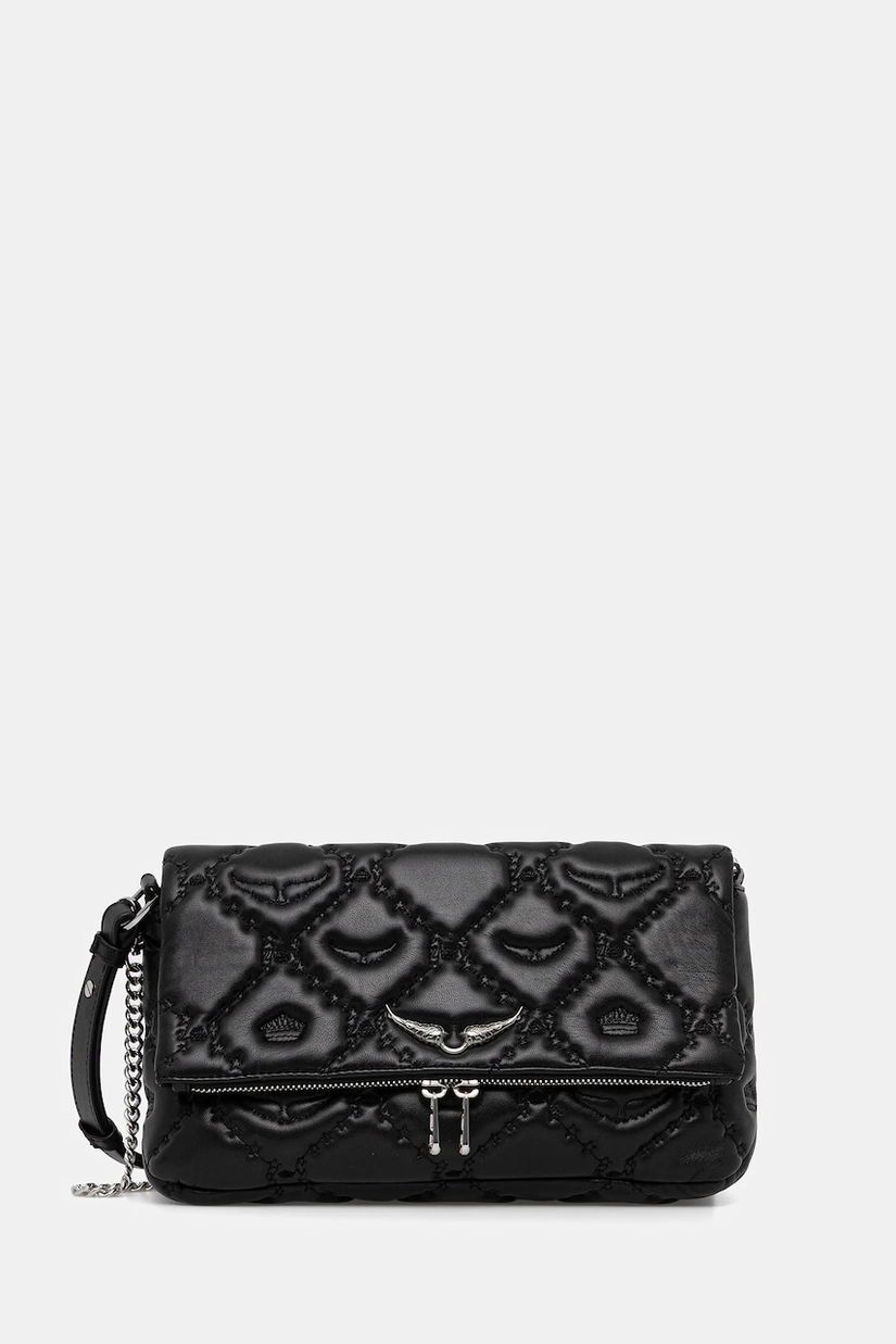 ZADIG&VOLTAIRE poșetă de piele culoarea negru, LWBA04058