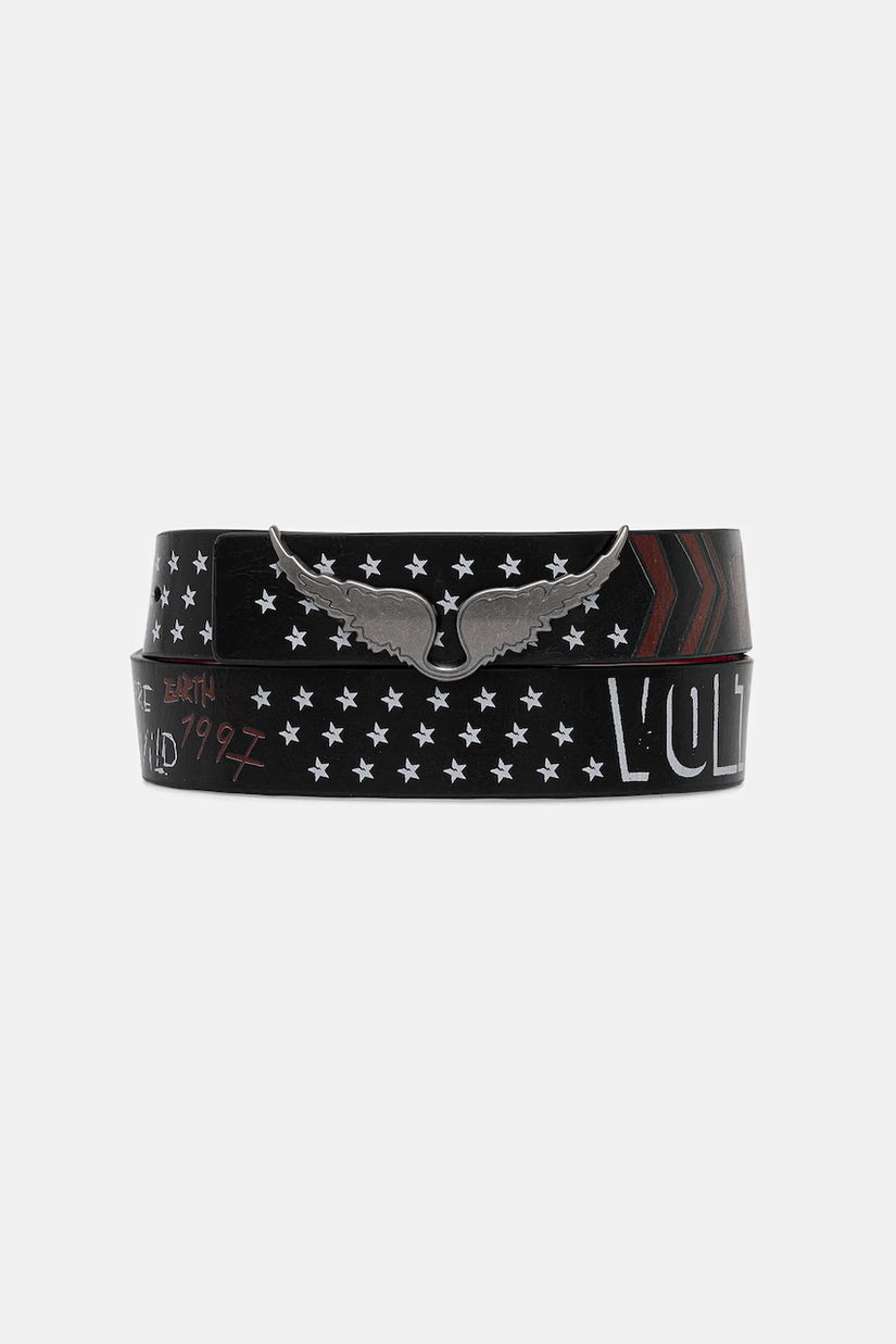 ZADIG&VOLTAIRE curea de piele culoarea negru, LWBT01345