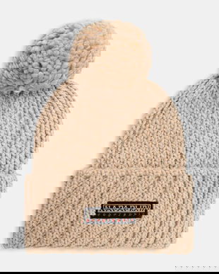 Napapijri căciulă de lână Fea 2 culoarea bej, NP0A4GKAN1J1