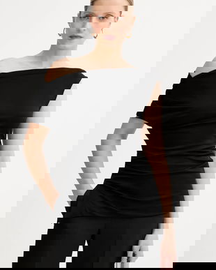 BOSS bluza femei, culoarea negru, neted, 50540862