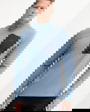 Helly Hansen hanorac Versalite Fleece culoarea bleumarin, cu imprimeu, 49550