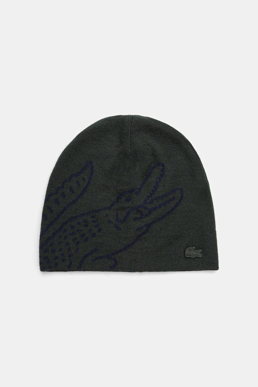 Lacoste căciulă de lână culoarea negru, de lână, din țesătură unia, RB3021