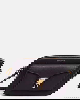 Coccinelle poșetă de piele culoarea bej, E1 MF6 15 02 01