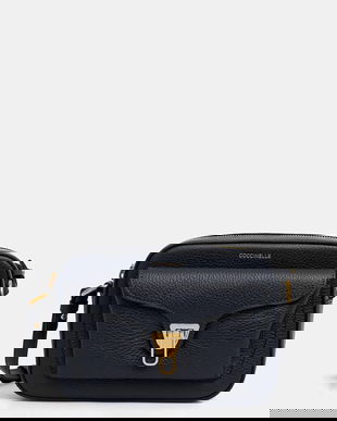 Coccinelle poșetă de piele culoarea bej, E1 MF6 15 02 01