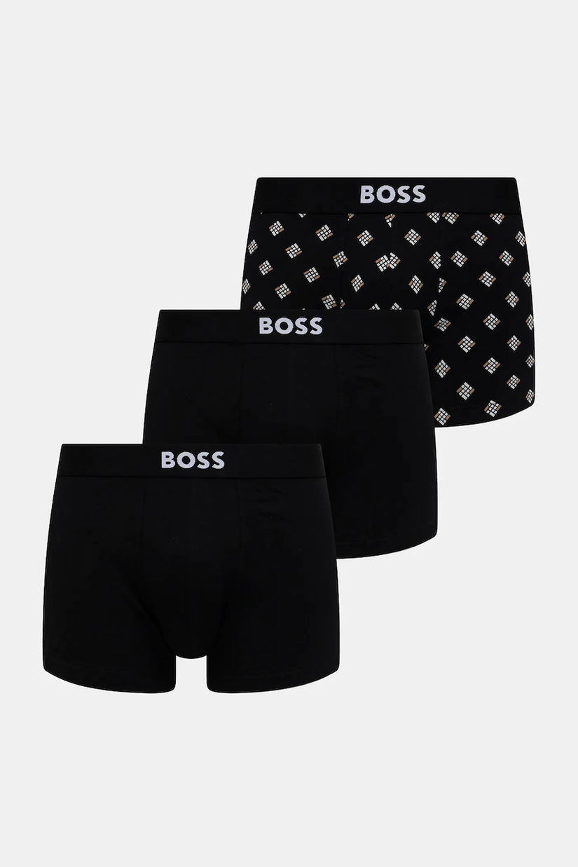 BOSS boxeri 3-pack culoarea negru, 50549832