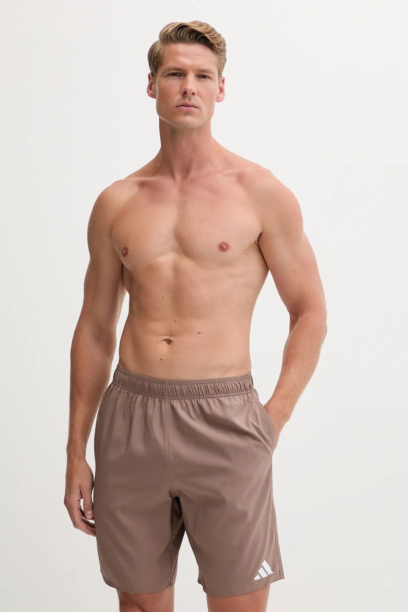 adidas Performance pantaloni scurți de baie Essentials culoarea maro, JX8758