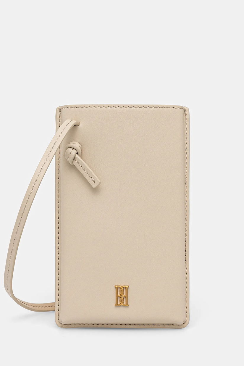 By Malene Birger husa din piele pentru telefon AYA PHONE culoarea bej, 103169