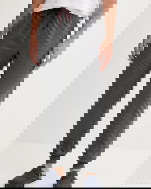 BOSS pantaloni de lounge culoarea gri, uni, 50515305