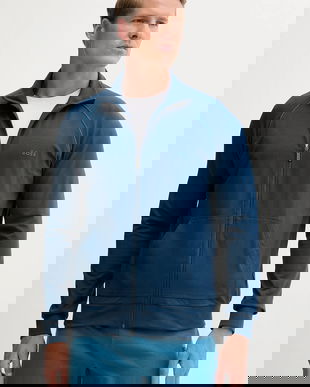 BOSS bluză lounge culoarea gri, uni, 50515307