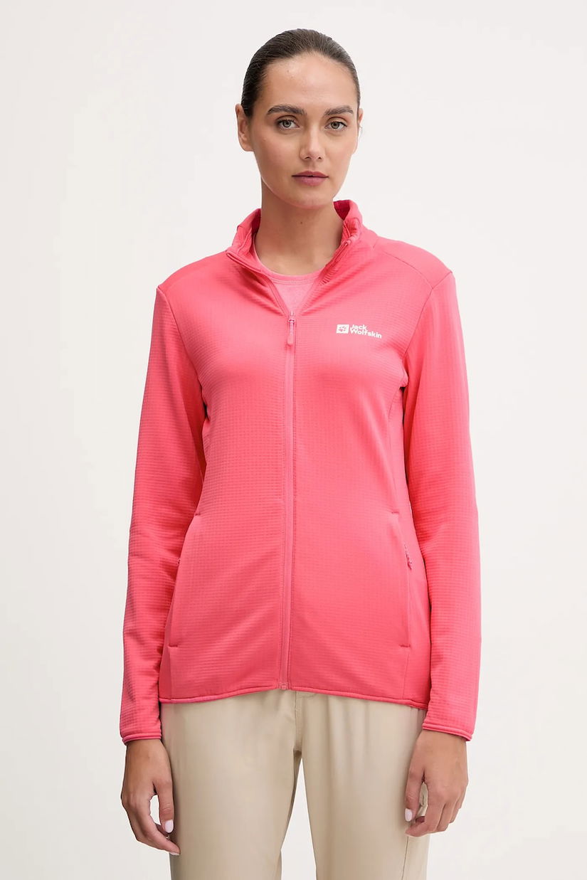 Jack Wolfskin hanorac Kolbenberg culoarea roz, uni, A63965