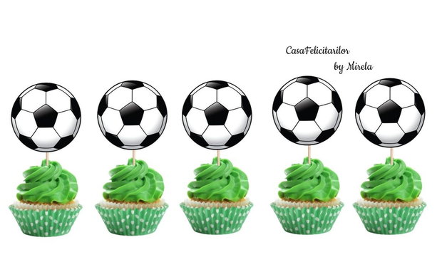 Învelitori brioșe fotbal personalizate