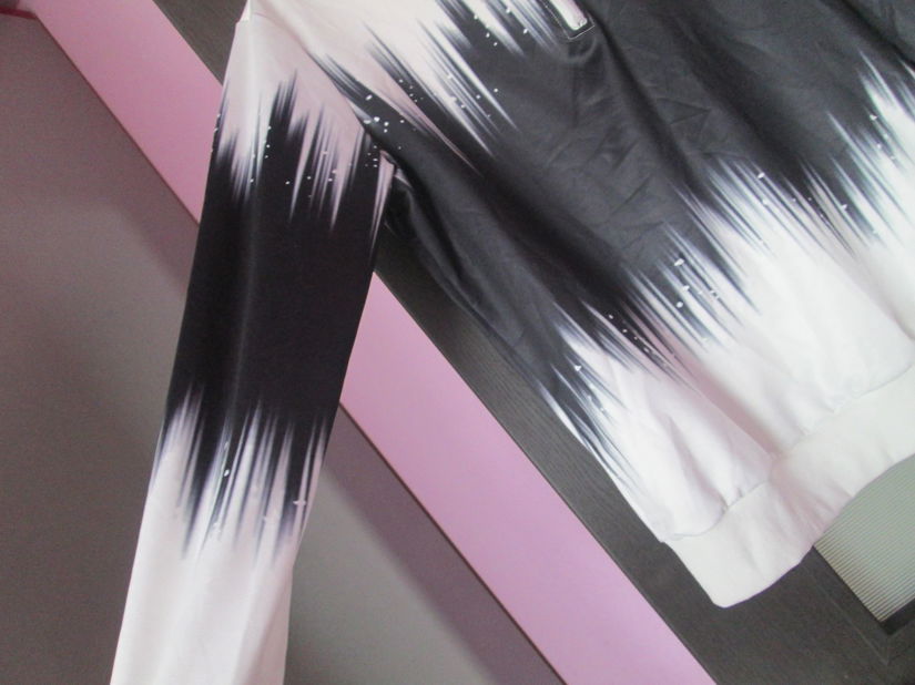 bluza moderna alb/negru L