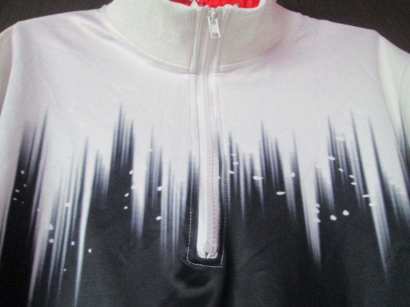 bluza moderna alb/negru L