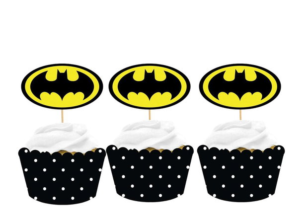 Toppere ovale brioșe Batman