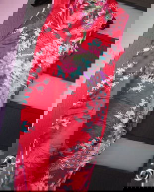 rochie scurta  matase  Oriental Village