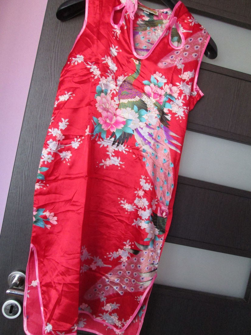 rochie scurta  matase  Oriental Village