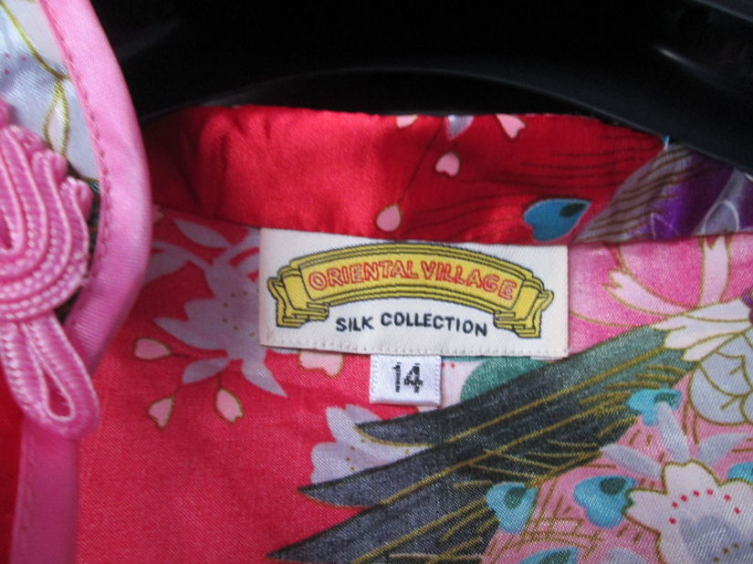 rochie scurta  matase  Oriental Village