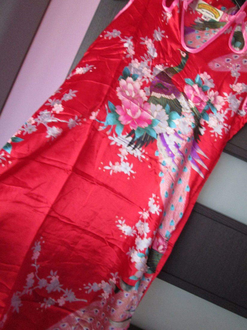 rochie scurta  matase  Oriental Village