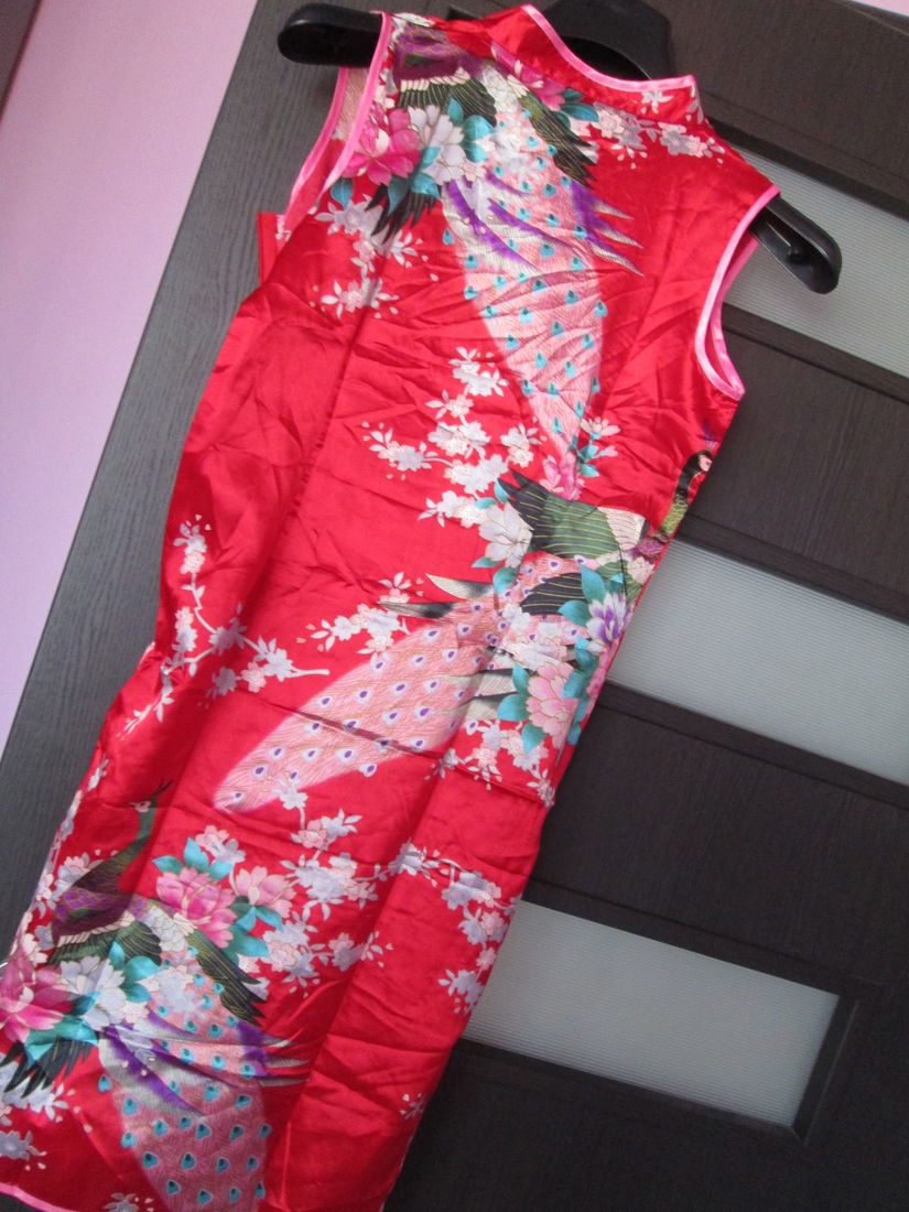 rochie scurta  matase  Oriental Village