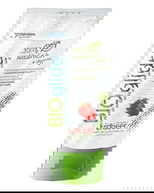 Lubrifiant vegan pe baza de apa cu aroma de capsuni Bioglide 80 ml