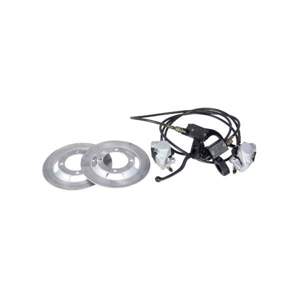 Kit 2 Discuri și 2 Cabluri de Fr&acirc;nă pentru Motocultivator EvoTools PLUS &ndash; Accesorii Esențiale pentru Siguranță și Performanță