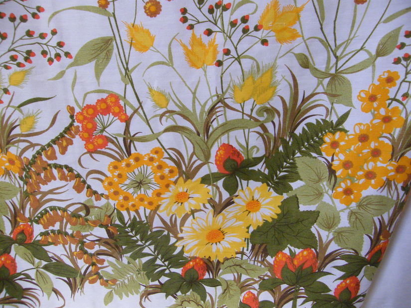 Noi-set 2 draperii cu flori