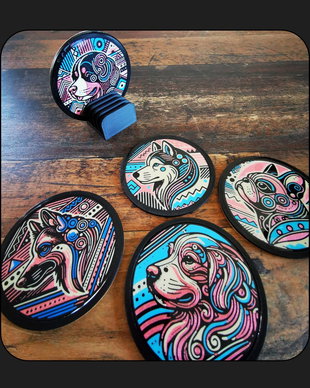 Coaster / Suport Pahare Catei (multicolor)